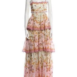 Zimmermann new AU size 1 pink feminine Midi beautiful elegant dress